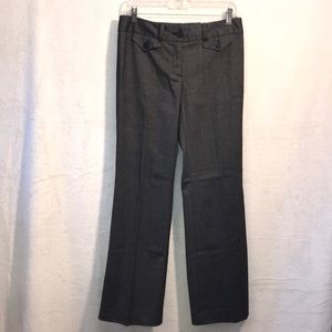 Ann Taylor Dress Pants Black Herringbone Sz 4P NWT